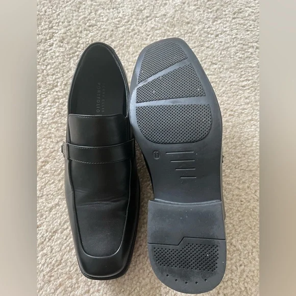 Perry Ellis Portfolio Men's Dress Shoe Color Black Size 11 - Picture 4 of 4